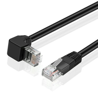 Color : Black KANEED Ethernet Cable Supports Cat6/5e/5 RJ45 Female to Male Cat Network Extension Cable 550MHz Length: 30cm Black 
